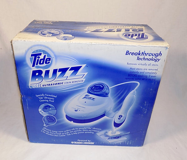 NEW: Tide BUZZ Ultrasonic Stain Remover by Black & Decker (Bonus Pack)