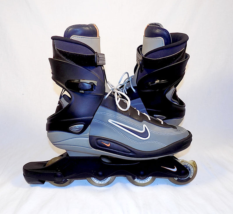 USED: NIKE Men’s Air Hockey Inline Skates Roller Blades size 14 Gray Black