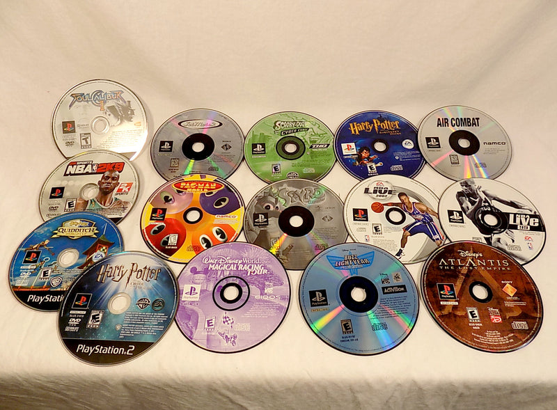 USED: PLAYSTATION 1&2 VIDEO GAME LOT Of 15 Games