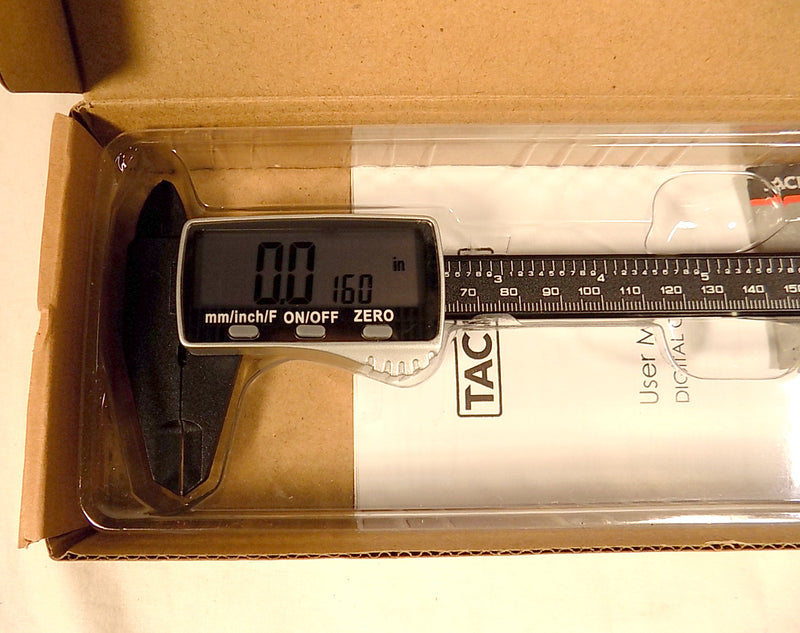 NEW: Tacklife DC01 Digital Caliper 6 Inch with 2 inches Wide Super Clear Display