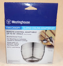 NEW: WESTINGHOUSE Brushed Nickel Fan Canopy Sloped Ceiling Adapter Kit 70031