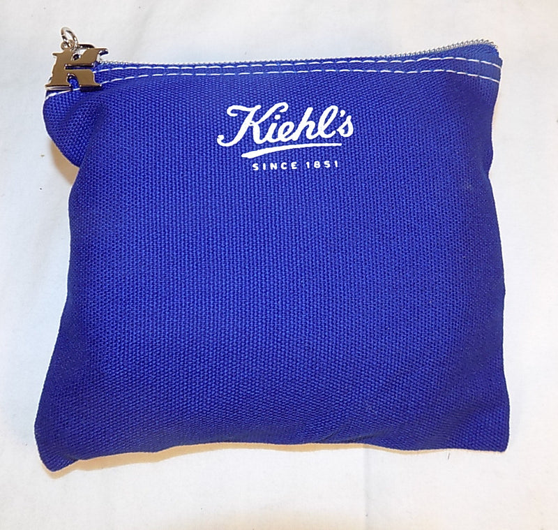 NEW: Kiehl’s Blue Zip Travel Bag Filled With Toiletries