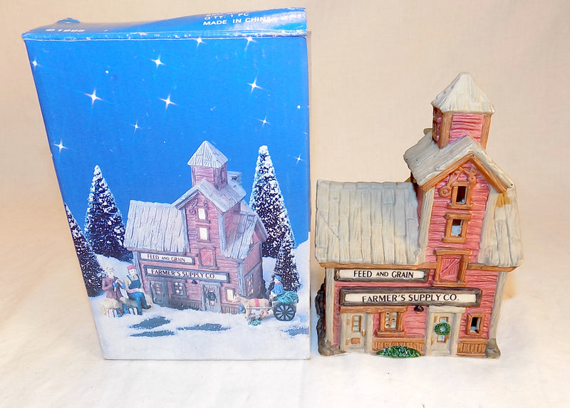 Christmas Village Home Town America Collection LOT of 7 Porcelain pcs. 1995