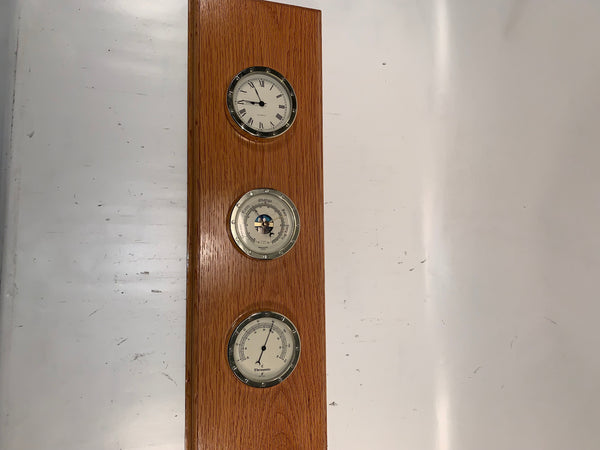 Quartz Barometer, Thermometer, Clock fixture