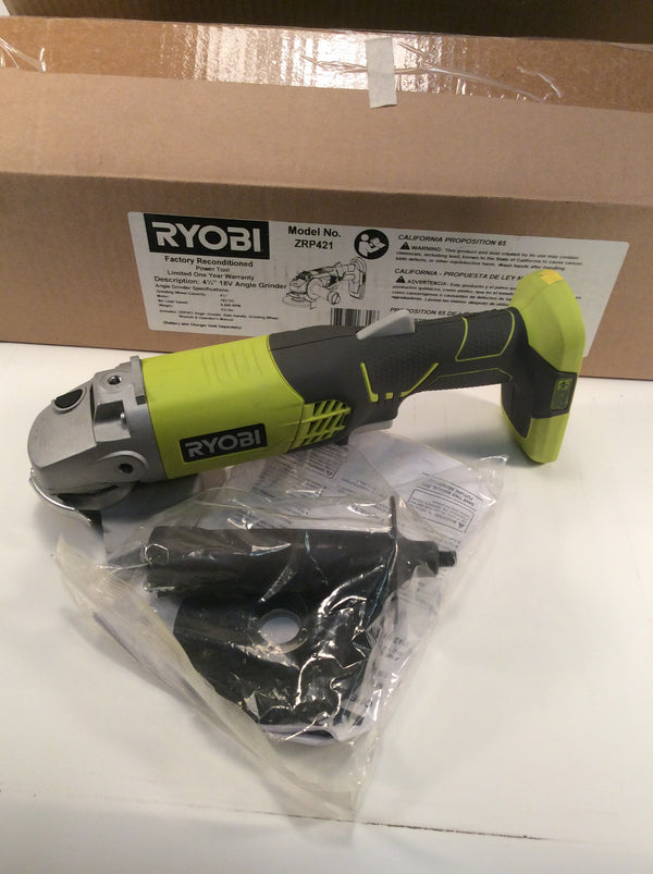 Ryobi 4 1/2" 18v Angle Grinder factory refurbished