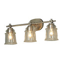 Allen + Roth Winsbrell 3-Light Nickel Traditional Vanity Light