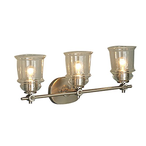 Allen + Roth Winsbrell 3-Light Nickel Traditional Vanity Light