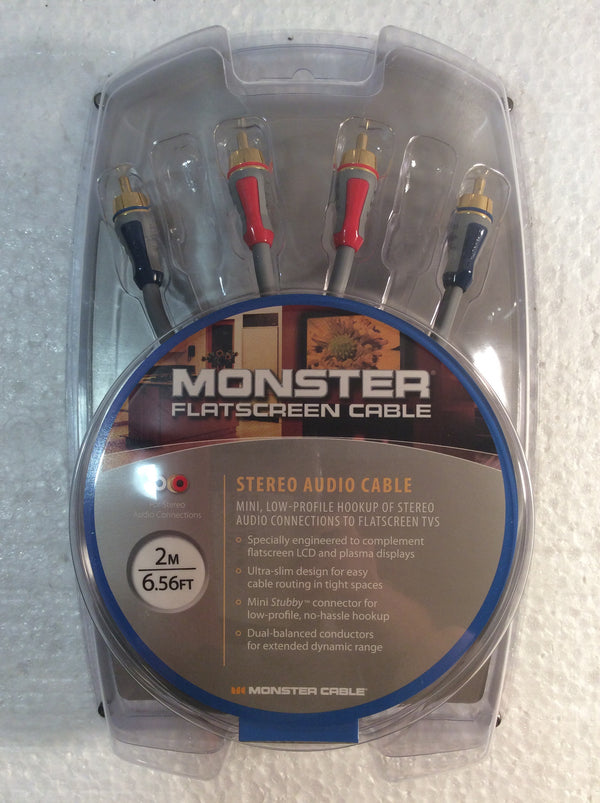 Monster flatscreen stereo audio cable