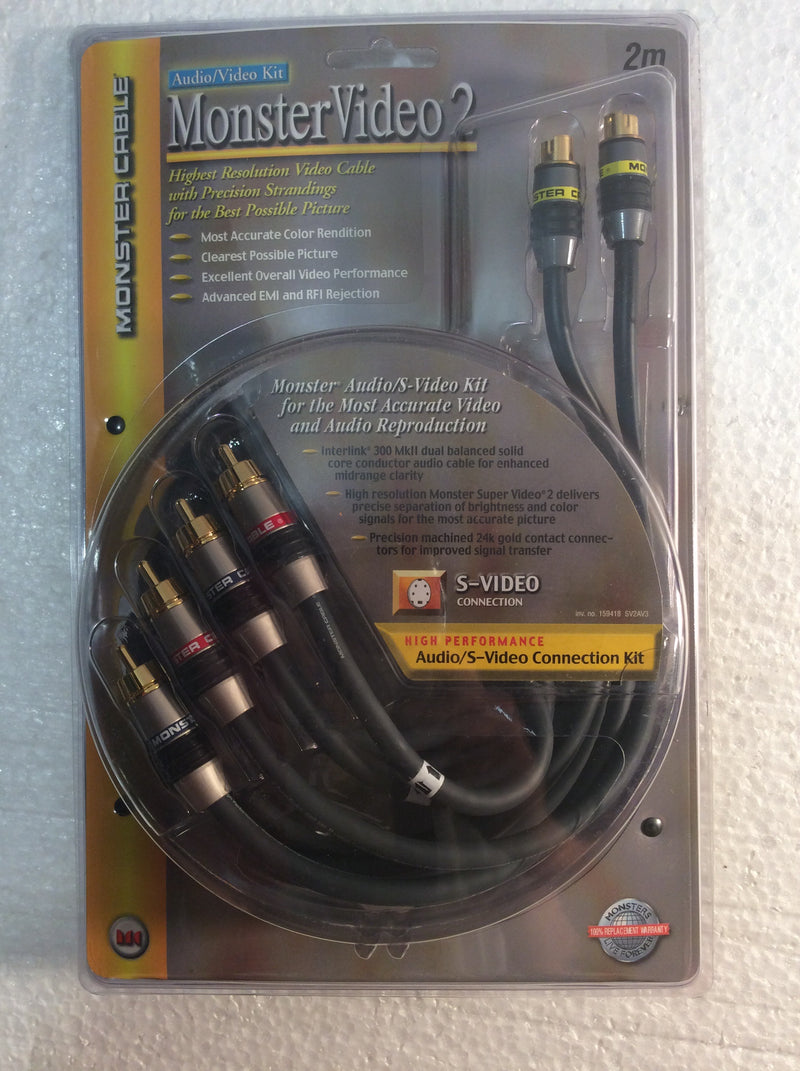 Monster video 2 audio/video cable kit 2m – LOWMAXX