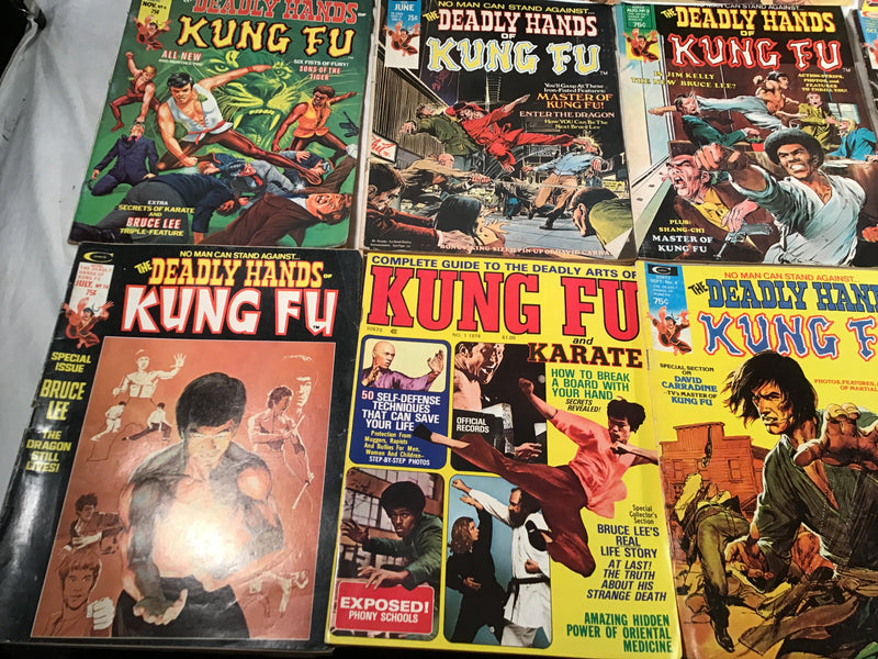 Comic Magazines - Kung Fu (14 please see photos for specs)