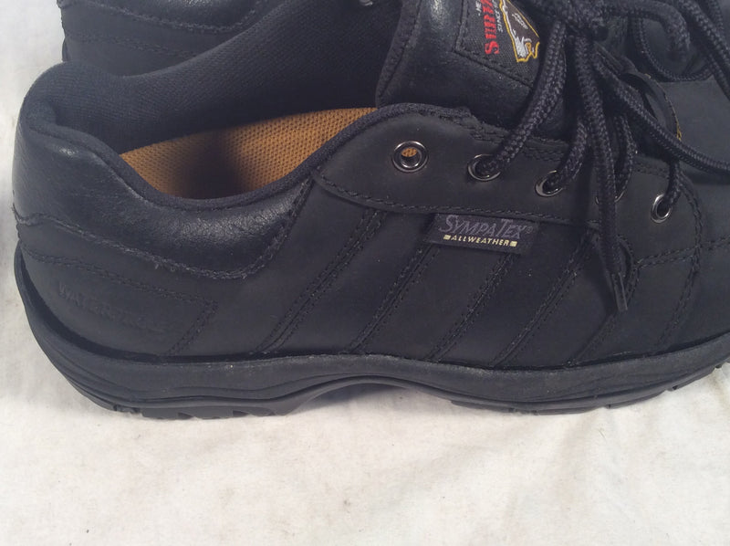 Herman survivor steel toe black shoes (size 9)