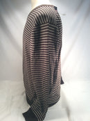 CHAPS cotton sweater brown stripes men’s L