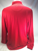 PGA TOUR airflux motionflux dry fit golf shirt men’s L UPF 50 red long sleeve