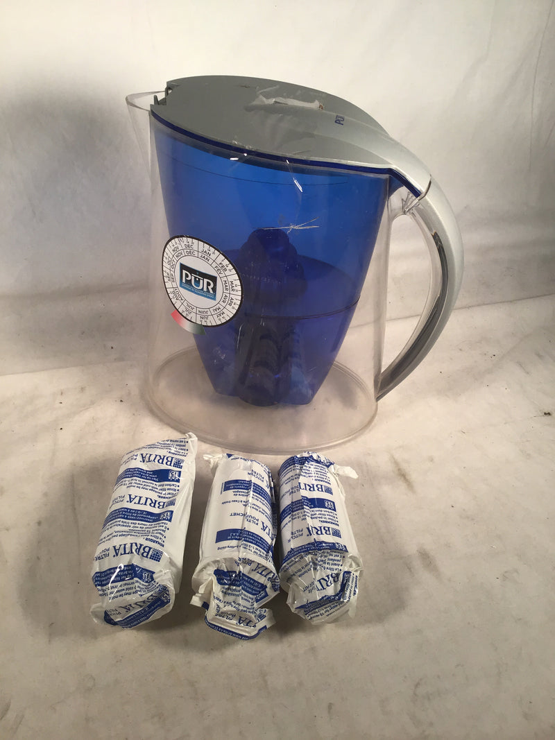 Brita pitcher and 3 refill filters