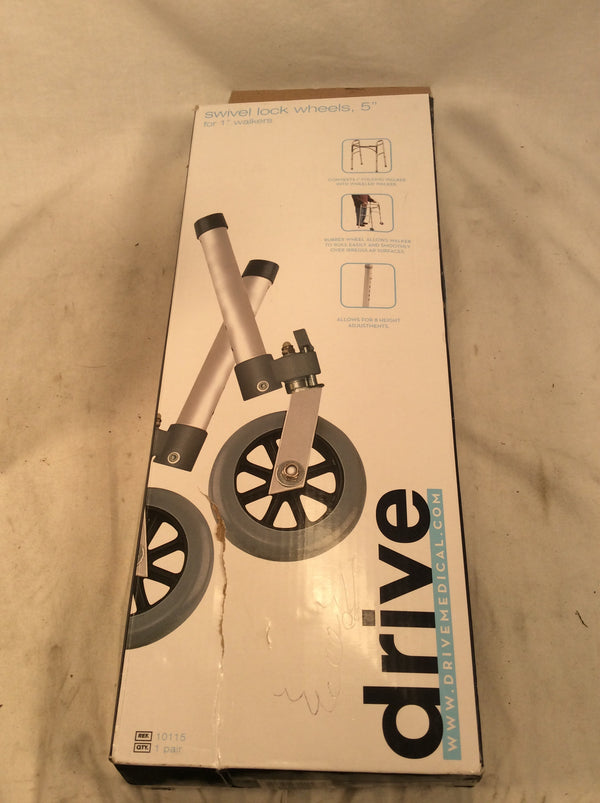 Drive swivel lock wheels 5” for 1” walker