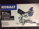 Kobalt 7-1/4 in. Sliding Single Bevel Miter Saw