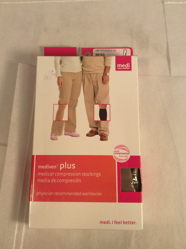 Mediven plus calf compression stockings (size III) beige color