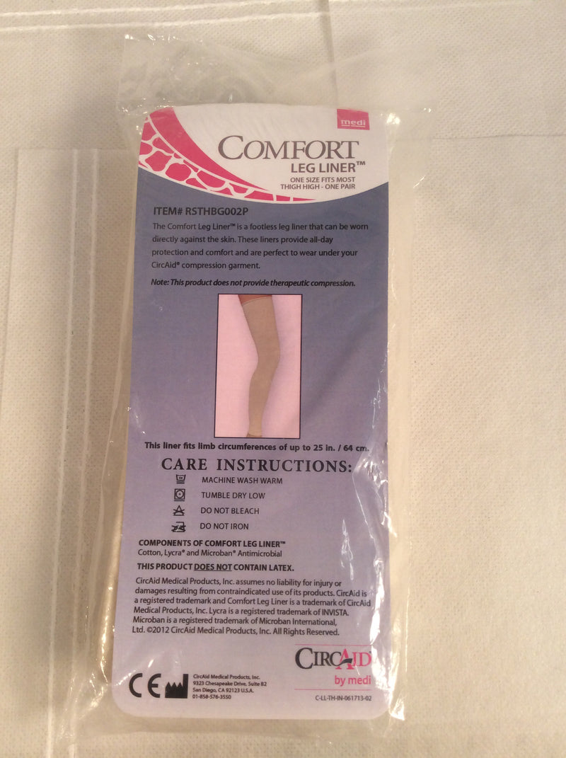 Medi comfort footless leg liner (size ONE SIZE FITS MOST) thigh high