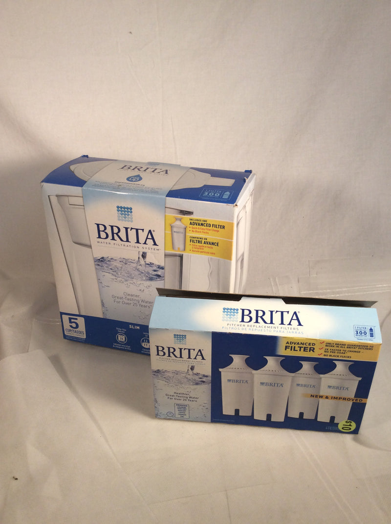 Brita 5 cup pitcher w/3 filters