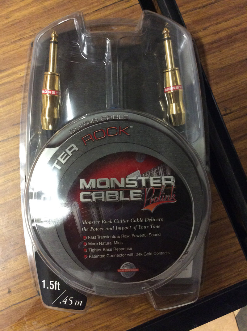 Monster Rock Guitar 1.5ft Cable