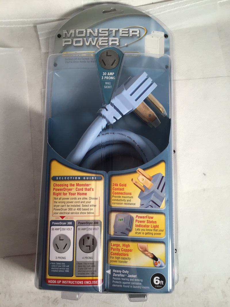 Monster PowerDryer 300 power cord 6ft