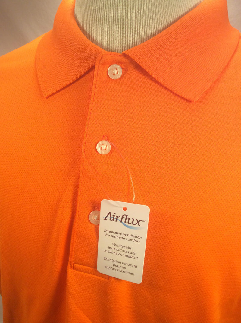 PGA TOUR AirFlux golf shirt men L orange