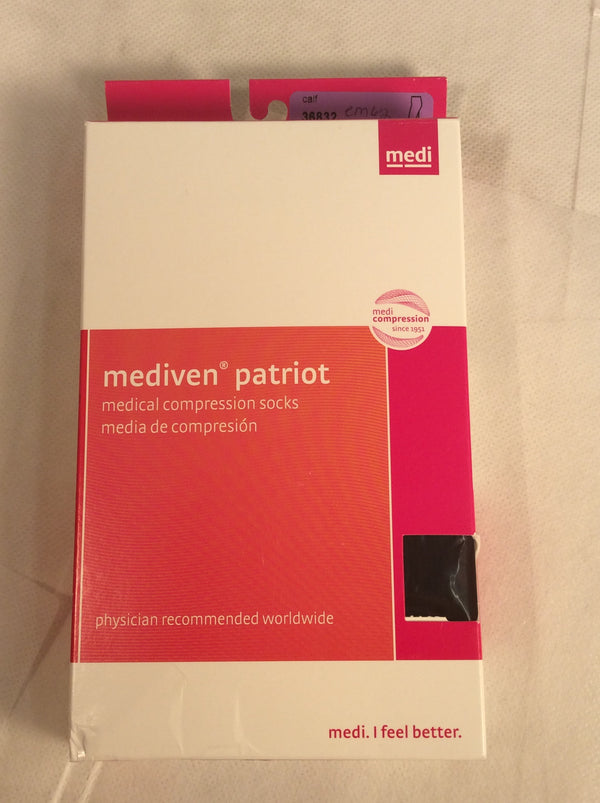 Mediven patriot calf compression stockings (size M) Navy color