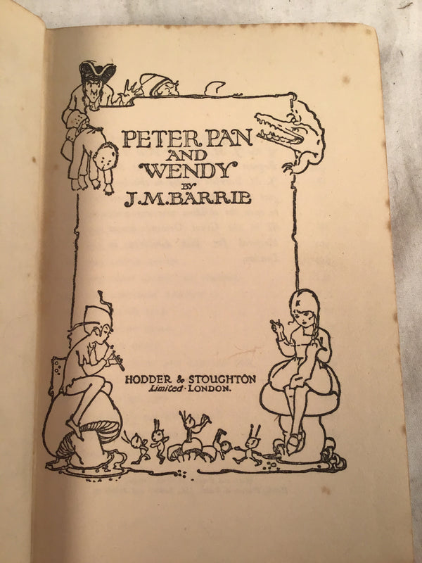 Vintage Peter Pan and Wendy Book