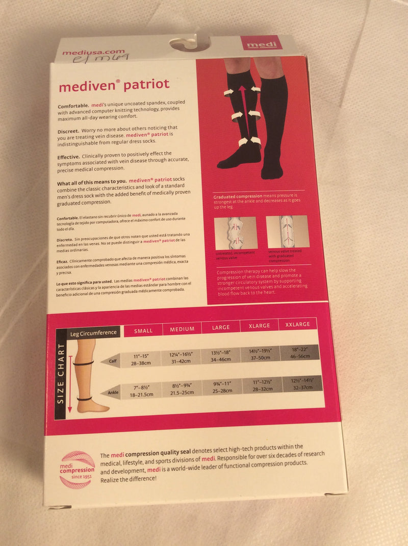 Mediven patriot calf compression stockings (size XXL) Navy color