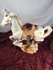 Antique Horse Statue 15in x 14in