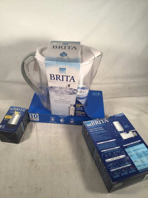 Brita water faucet system, pitcher and refill filter