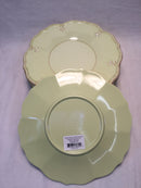 French Perle Melamine Plates W/ Kiwi Accent plates by Lenox Set Of 16