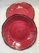 Le Cadeaux Red Salad Plates Set Of 4