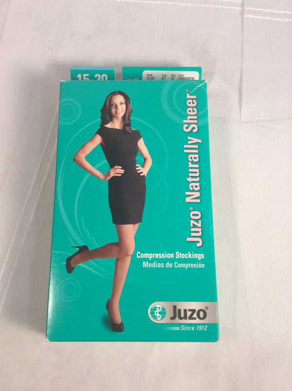 Juzo sheer compression stockings (size III) cinnamon color