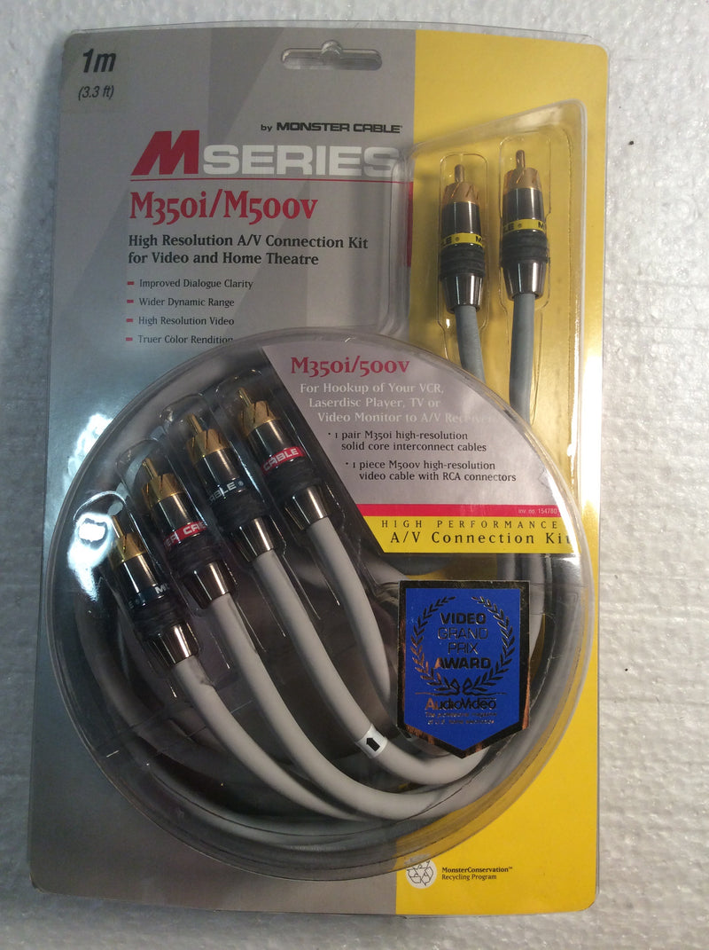 Monster M series high resolution M350i/M500v - a/v connection kit for video and home theatre 3.3ft Cable