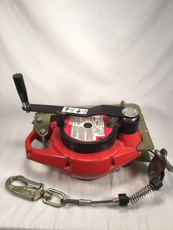 Miller M52/ 50FT Retracting LifeLine W/Built In Winch 3/16” Galv. Steel Cable