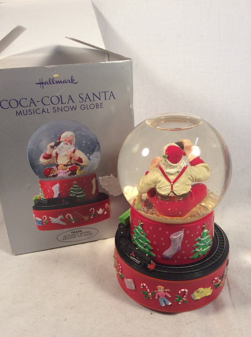 Hallmark Coca-Cola Santa musical globe