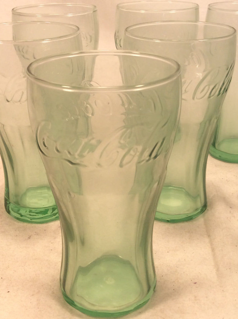 Coke glass set w/vintage look (11 glasses)