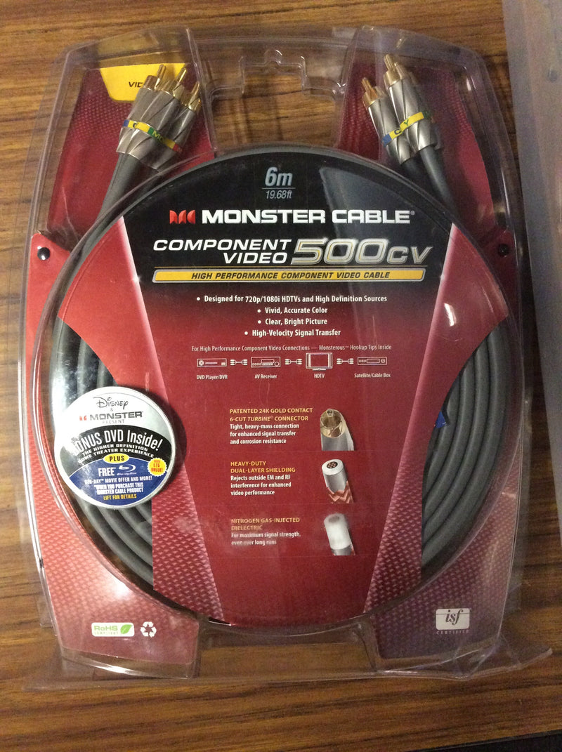 Monster Component Video 500cv 19.68ft Cable