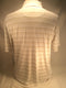 PGA TOUR easy care dry fit golf shirt men’s L white beige stripes