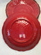 Le Cadeaux Red Salad Plates Set Of 4