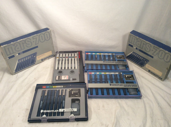 Lot of technical pen/drawing sets (staedtler & koh-I-noor)