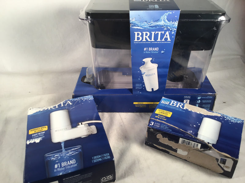 Brita water faucet system, water dispenser, 3 refill filters