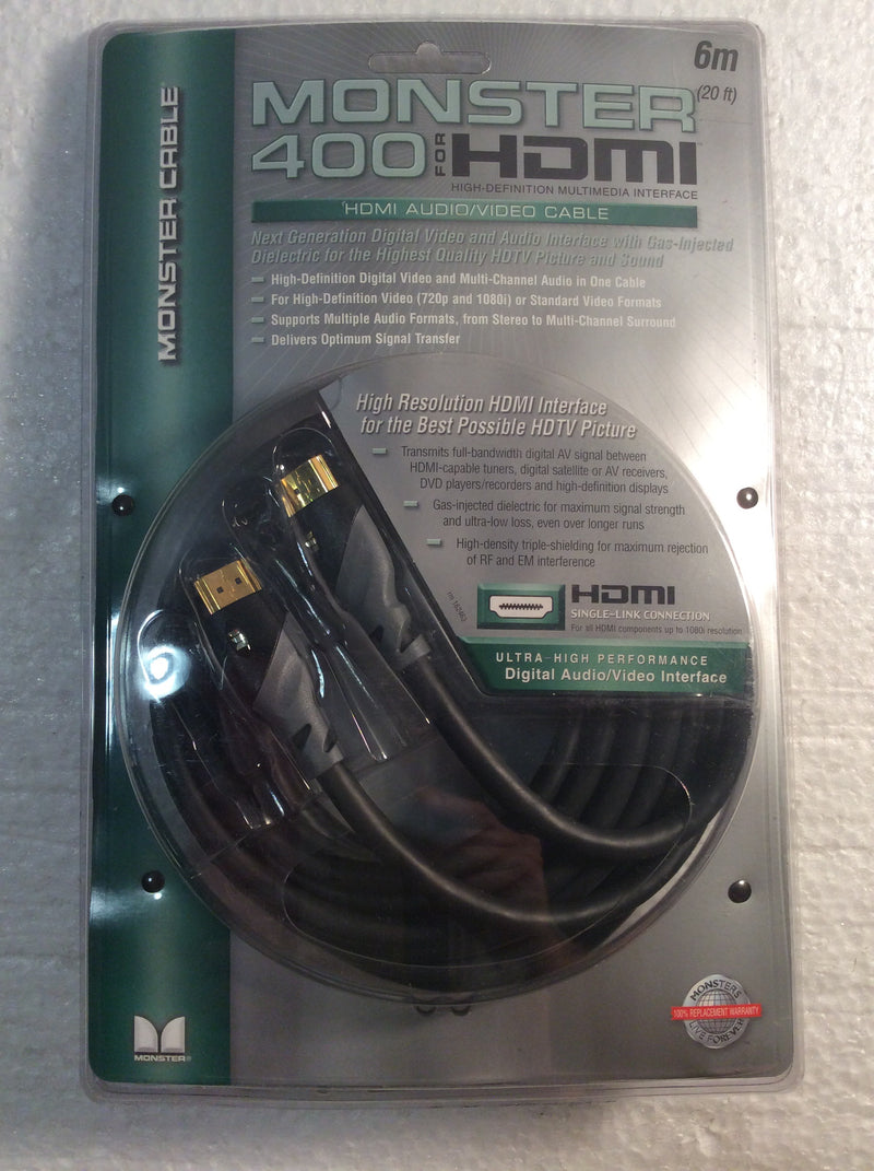 Monster 400 for hdmi audio/video cable