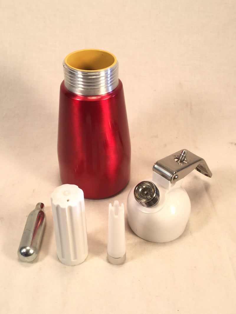 Red Metal Professional Whipped Cream Dispenser