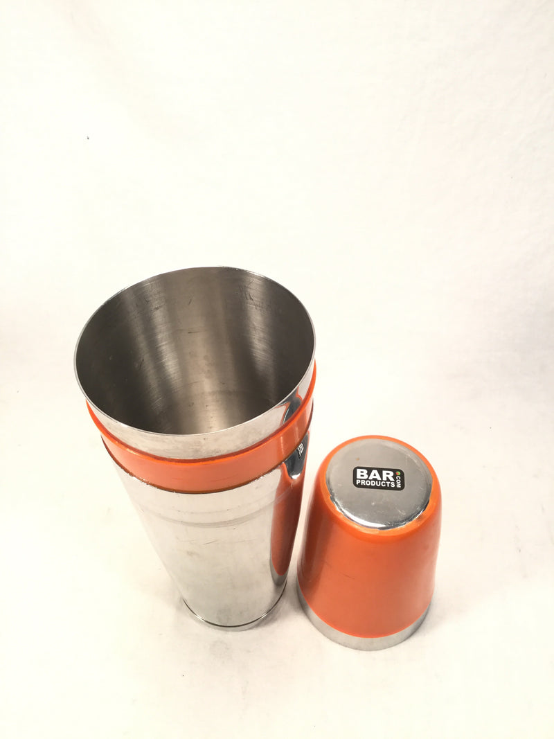 Bar Products .Com Stainless Steel Shaker Tin W/ Orange Grips