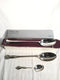 Gerity Serving Spoon Circa 1740 Reproduction In Cloth Sleeve W/ Extra spoons