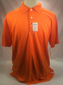 PGA TOUR AirFlux golf shirt men L orange