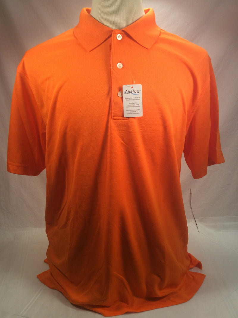 PGA TOUR AirFlux golf shirt men L orange