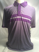 IZOD dry fit golf shirt men L stripes UPF 15